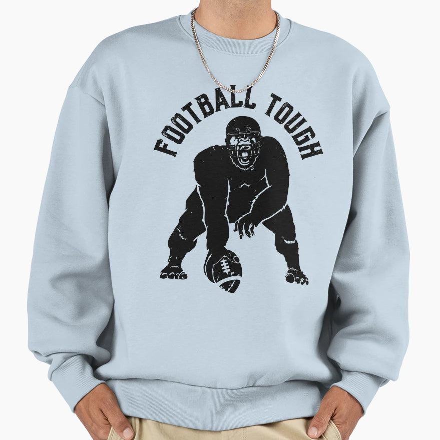 American Football Tough Gorilla Sweatshirt - Novelty Apparel for Adults - T-Shirt, Sweatshirt, Hoodie