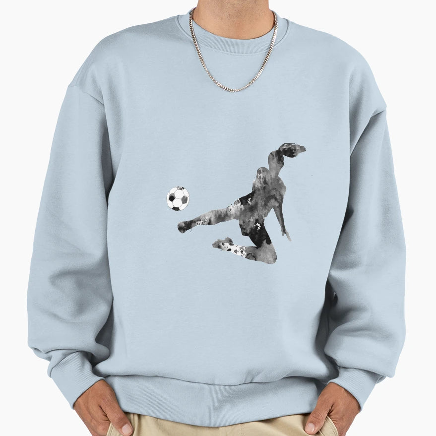 Female Soccer Player Sweatshirt - Streetwear Style for Adults - T-Shirt, Sweatshirt, Hoodie