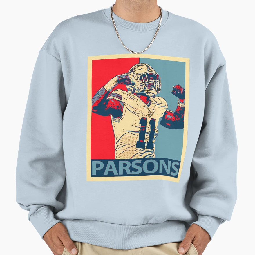 Sports Quarterback American Sweatshirt - Aesthetic Graphic Unisex - T-Shirt, Sweatshirt, Hoodie