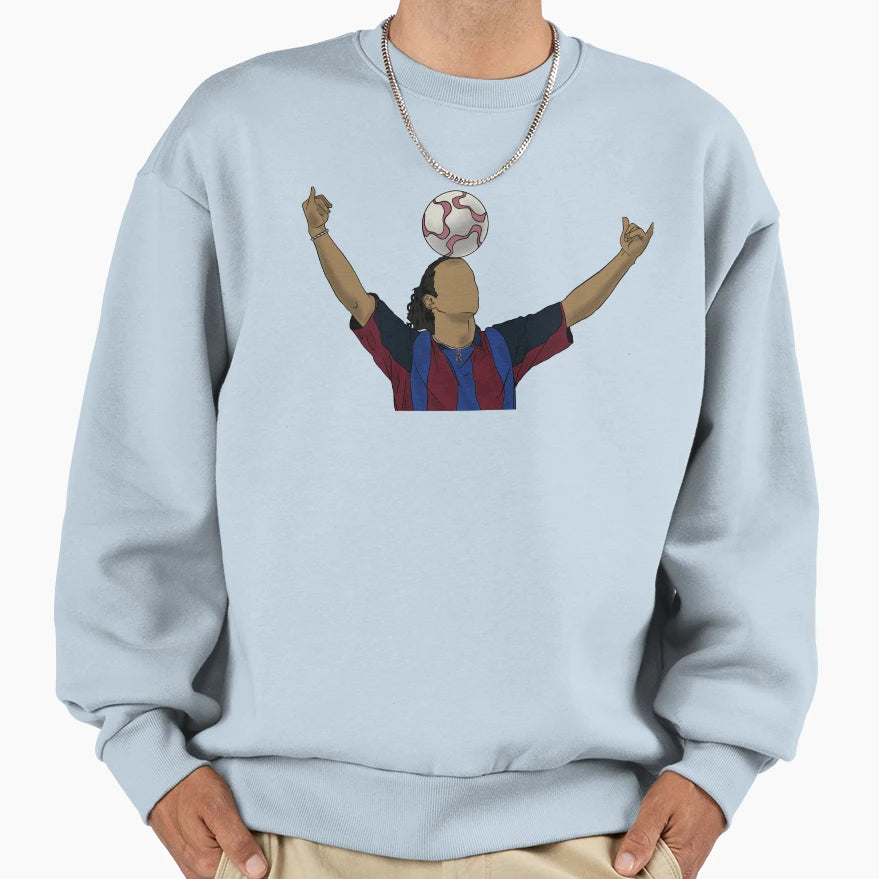 Ronaldinho Legend Football Sweatshirt - Trendy Graphic Men Women - T-Shirt, Sweatshirt, Hoodie