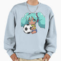 Chibi Brazil Miku Kawaii Tan Anime Sweatshirt - Graphic Print Men Women - T-Shirt, Sweatshirt, Hoodie