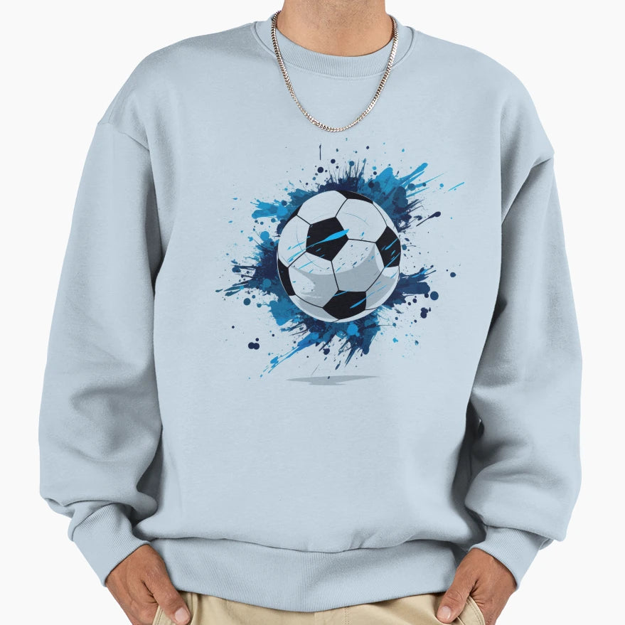 Soocer Futball Ball Sweatshirt - Fun Novelty Design Unisex - T-Shirt, Sweatshirt, Hoodie