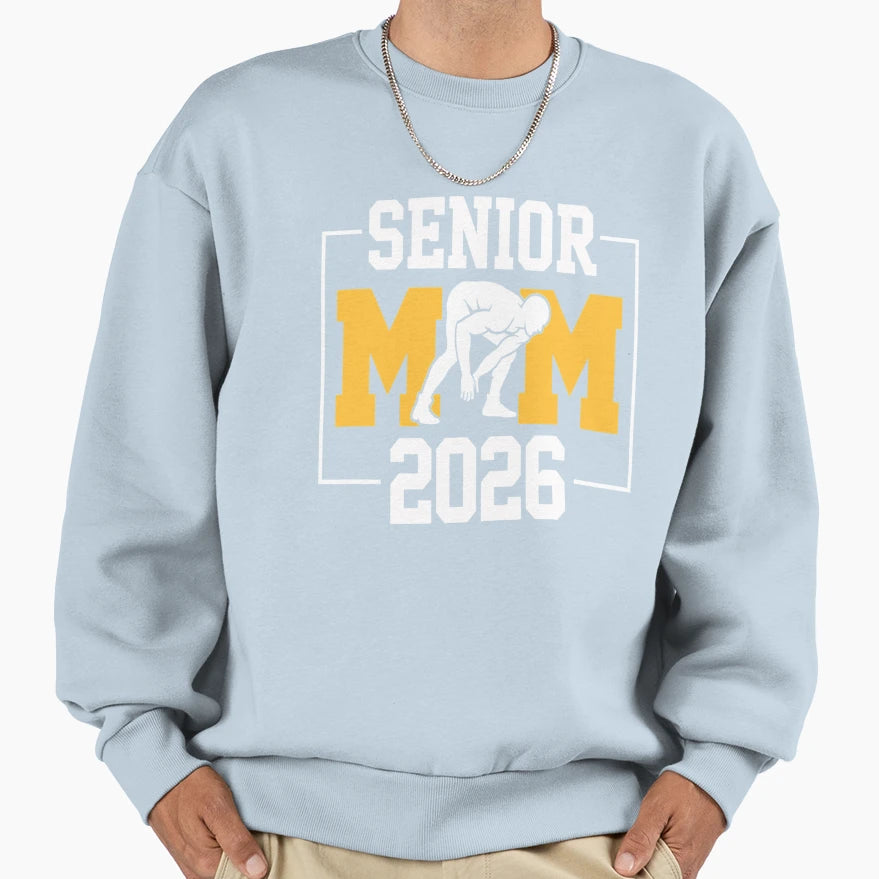 Senior Wrestling Mom 2026 Senior Mom Sweatshirt - Unique Graphic Men Women - T-Shirt, Sweatshirt, Hoodie