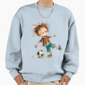 Little Playing Soccer Sweatshirt - Fun Novelty Design for Adults - T-Shirt, Sweatshirt, Hoodie