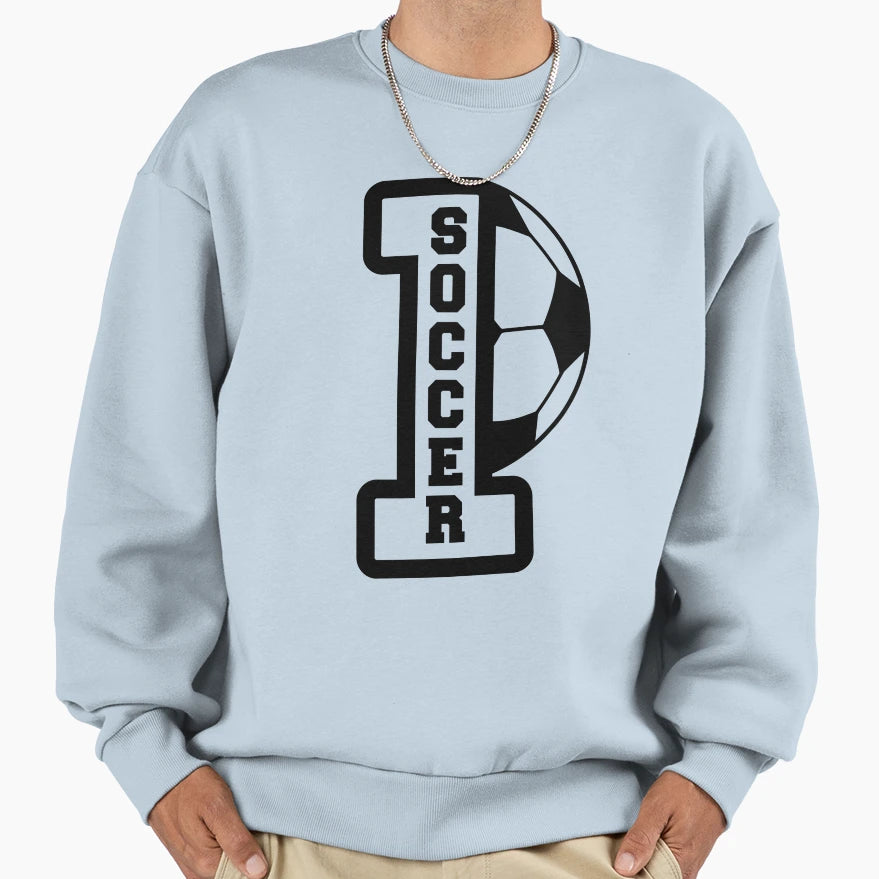 Number One Game Football Soccer Sweatshirt - Custom Art Print for Adults - T-Shirt, Sweatshirt, Hoodie