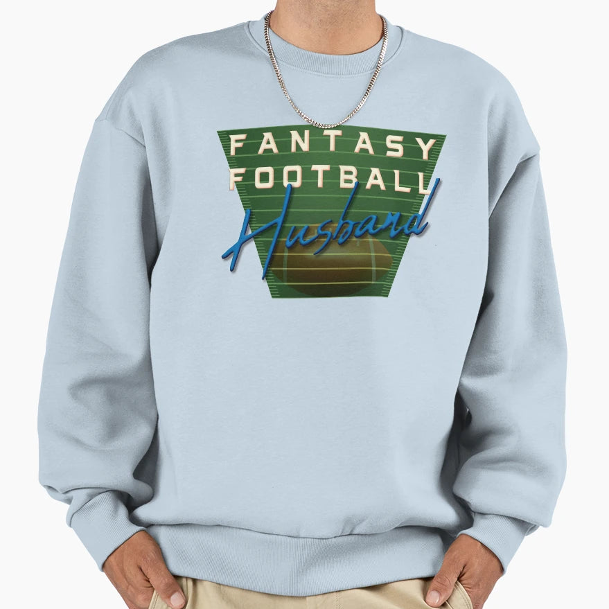 Fantasy Football Husband Ffl Sweatshirt - Aesthetic Graphic for Adults - T-Shirt, Sweatshirt, Hoodie