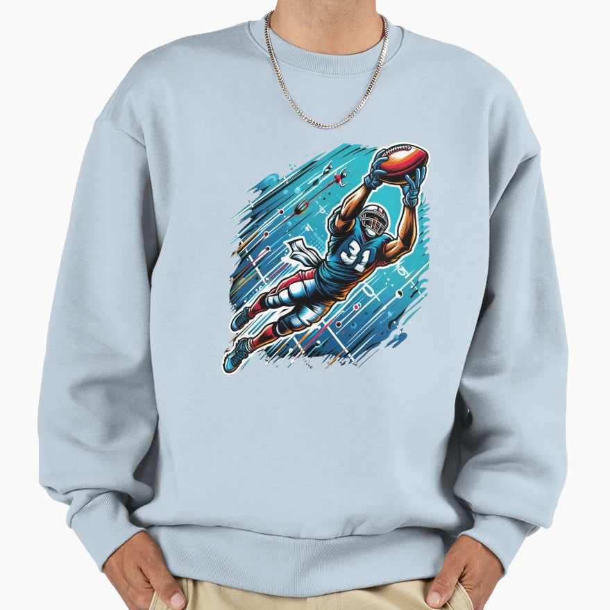 Rugby Player Sweatshirt - Casual Everyday Wear Unisex - T-Shirt, Sweatshirt, Hoodie