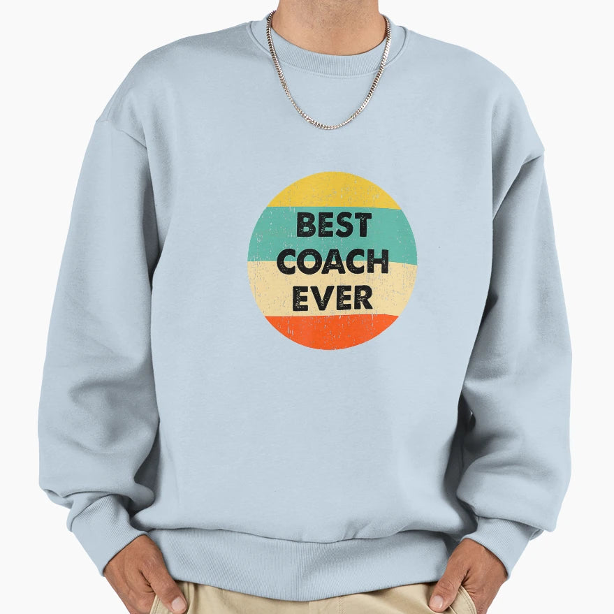 Coach Best Coach Ever T-Shirt - Aesthetic Graphic for Adults - T-Shirt, Sweatshirt, Hoodie