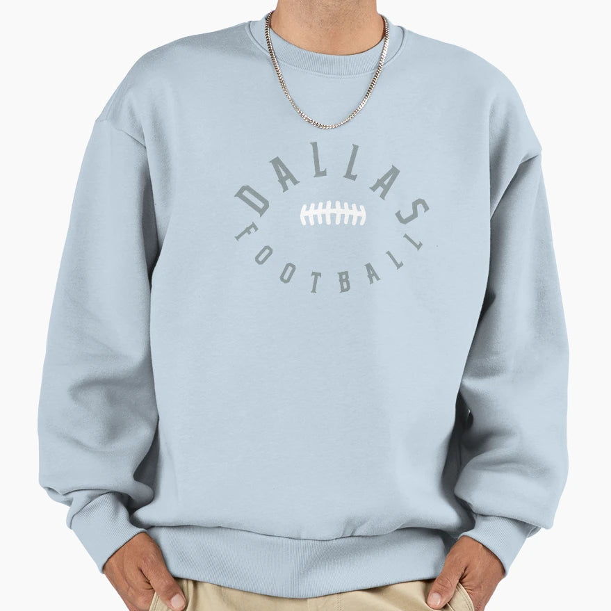 Dallas Football Laces Team Fan Sweatshirt - Unique Graphic Unisex - T-Shirt, Sweatshirt, Hoodie