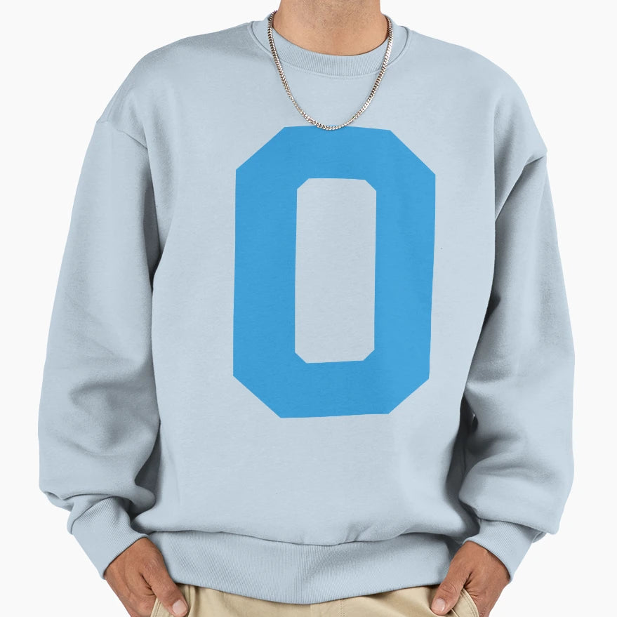 Number 0 Blue Zero Sports Number 0 Sweatshirt - Trendy Graphic Unisex - T-Shirt, Sweatshirt, Hoodie