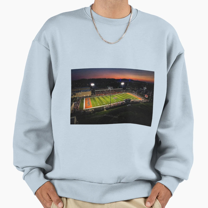Ironton Tiger Stadiun Night Sweatshirt - Custom Art Print Unisex - T-Shirt, Sweatshirt, Hoodie