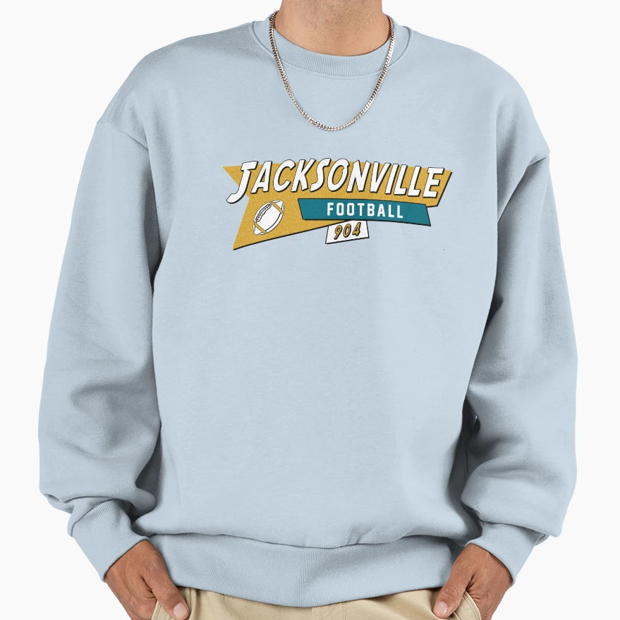 Jacksonville 90S Football Sweatshirt - Aesthetic Graphic Unisex - T-Shirt, Sweatshirt, Hoodie