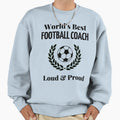 Worlds Best Football Coach Sweatshirt - Graphic Print for Adults - T-Shirt, Sweatshirt, Hoodie