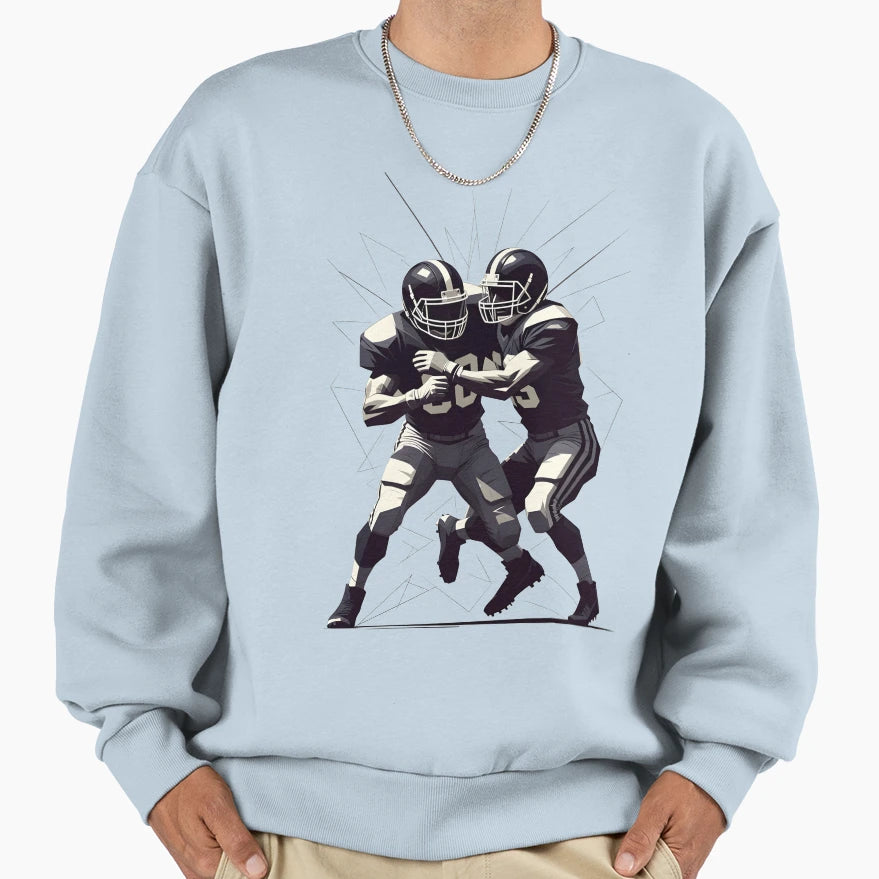 Line Scrimmage Clash Sweatshirt - Custom Art Print for Adults - T-Shirt, Sweatshirt, Hoodie