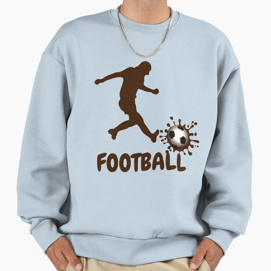 Football Player Sweatshirt - Casual Everyday Wear for Adults - T-Shirt, Sweatshirt, Hoodie