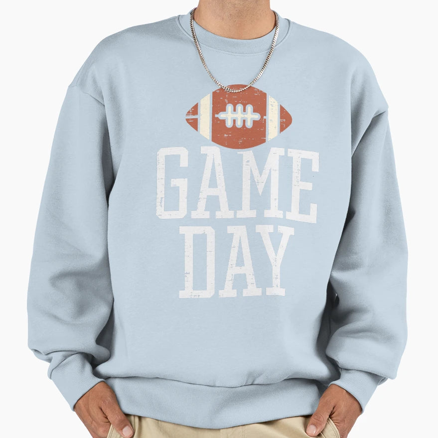 Game Day American Football Player Sweatshirt - Trendy Graphic Men Women - T-Shirt, Sweatshirt, Hoodie