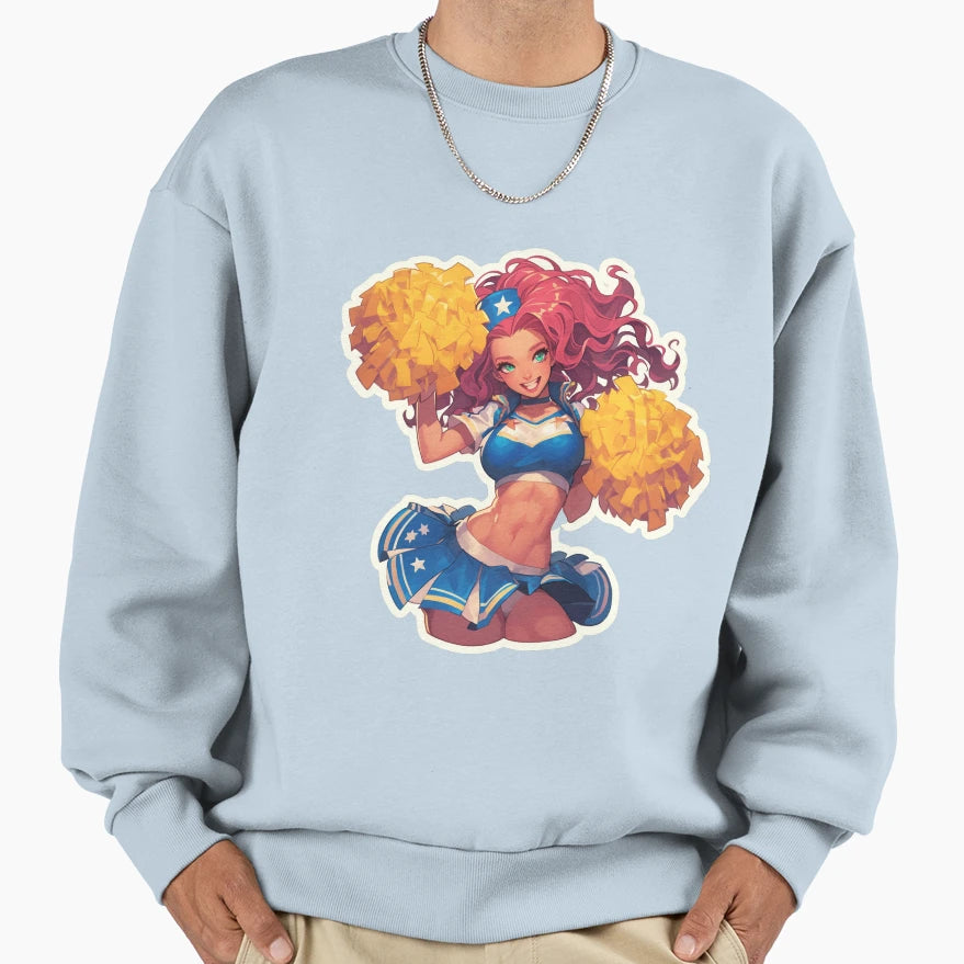 Cheerleader Us Colors No 4 Sweatshirt - Minimalist Print Men Women - T-Shirt, Sweatshirt, Hoodie