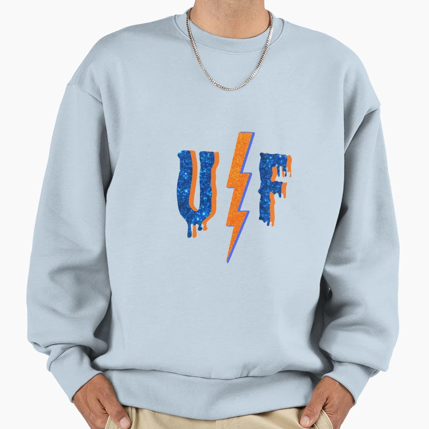 Uf Glitter Sweatshirt - Custom Art Print Men Women - T-Shirt, Sweatshirt, Hoodie