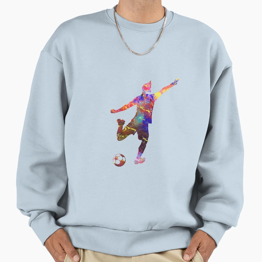 Kicking Ball Art Inspirationa Sweatshirt - Custom Art Print Unisex - T-Shirt, Sweatshirt, Hoodie