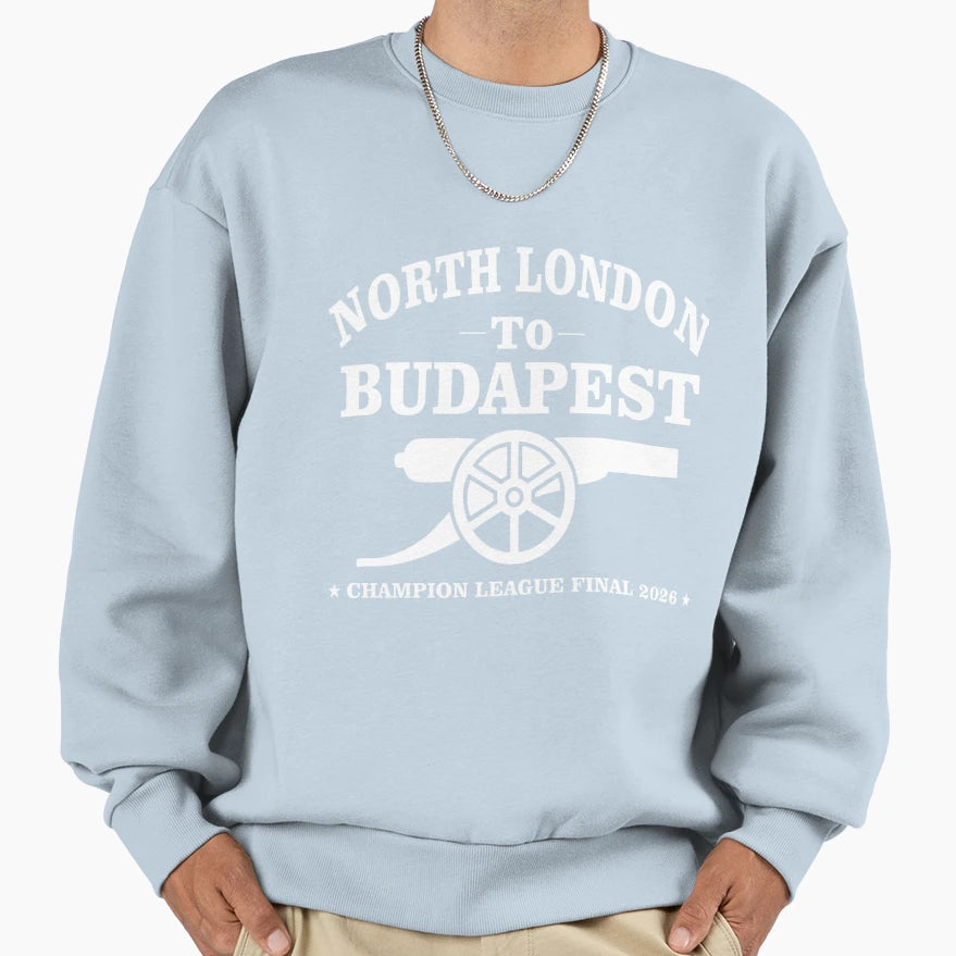 Champions League North London Sweatshirt - Novelty Apparel for Adults - T-Shirt, Sweatshirt, Hoodie