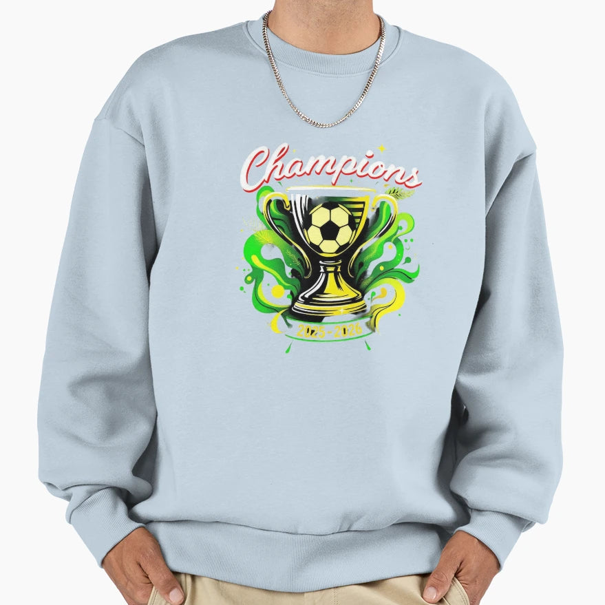 Fantasy Soccer Champions Trophy Sweatshirt - Minimalist Print Men Women - T-Shirt, Sweatshirt, Hoodie