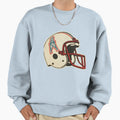 Oilers Helmet Distressed Sweatshirt - Casual Everyday Wear Men Women - T-Shirt, Sweatshirt, Hoodie