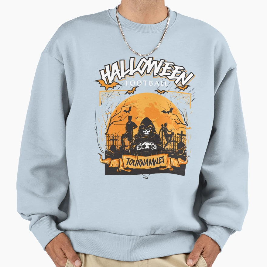 Halloween Football Tournamet Sweatshirt - Trendy Graphic for Adults - T-Shirt, Sweatshirt, Hoodie
