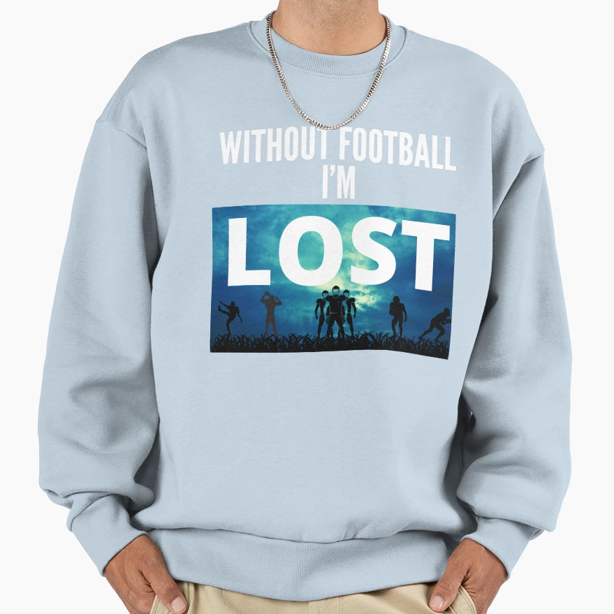 Funny Lost Tv Show Parody Football Sweatshirt - Novelty Apparel Men Women - T-Shirt, Sweatshirt, Hoodie