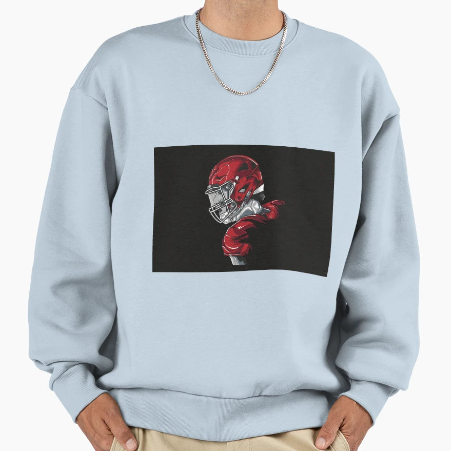 Football Vector Illustration Sweatshirt - Minimalist Print Unisex - T-Shirt, Sweatshirt, Hoodie