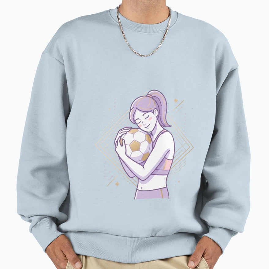 Emotional Soccer Love Football Sweatshirt - Aesthetic Graphic for Adults - T-Shirt, Sweatshirt, Hoodie