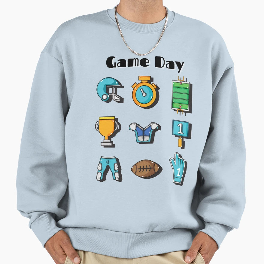 Game Day Sweatshirt - Casual Everyday Wear Men Women - T-Shirt, Sweatshirt, Hoodie