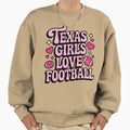 Texas Love Football Sweatshirt - Custom Art Print Men Women - T-Shirt, Sweatshirt, Hoodie
