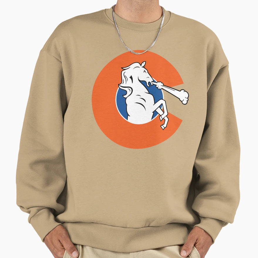 Colorado Broncos Sweatshirt - Custom Art Print for Adults - T-Shirt, Sweatshirt, Hoodie