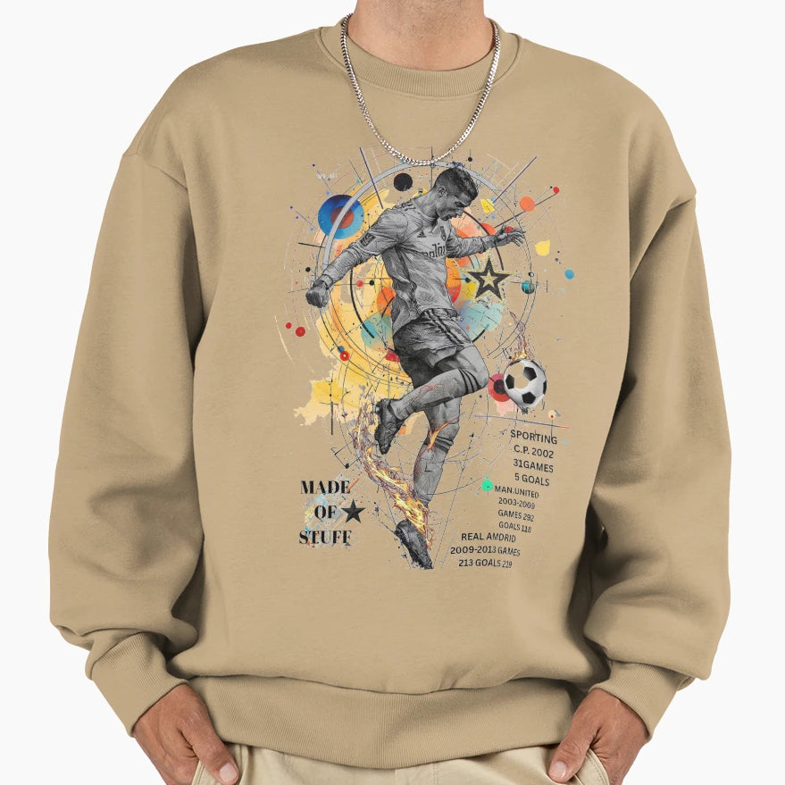 Cristiano Ronaldo Football Playmaker Sweatshirt - Custom Art Print Unisex - T-Shirt, Sweatshirt, Hoodie