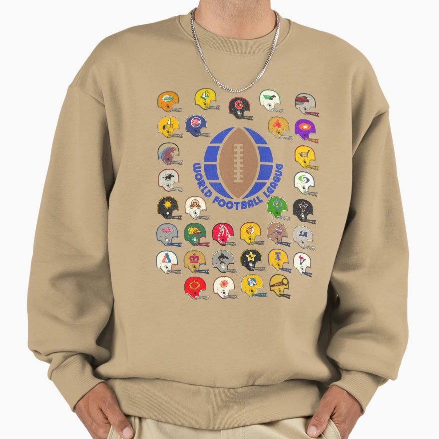 World Football League Defunct Sweatshirt - Custom Art Print for Adults - T-Shirt, Sweatshirt, Hoodie