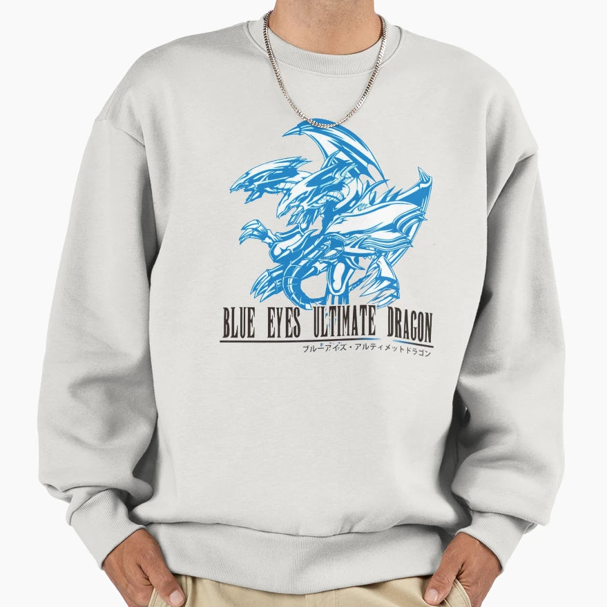 Blue Eyes Ultimate Dragon Sweatshirt - Unique Graphic for Adults - T-Shirt, Sweatshirt, Hoodie