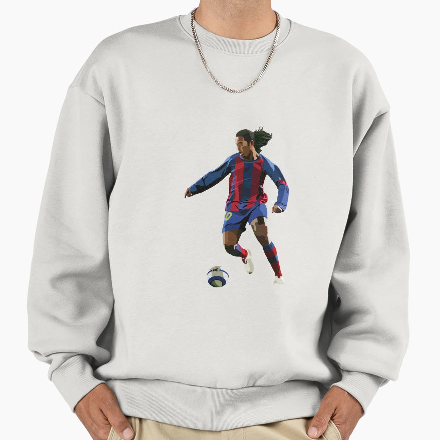 Brazilian Legend Ronaldinho Sweatshirt - Casual Everyday Wear Men Women - T-Shirt, Sweatshirt, Hoodie