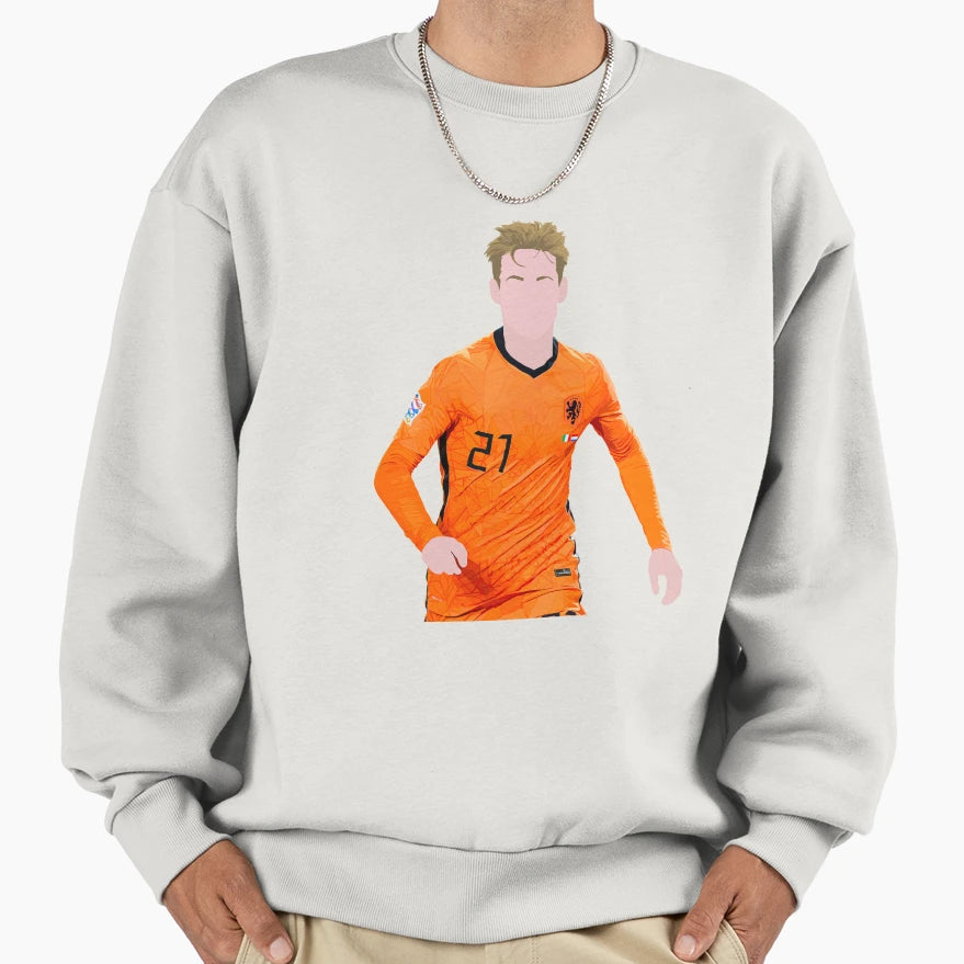 Frenkie De Jong Sweatshirt - Streetwear Style for Adults - T-Shirt, Sweatshirt, Hoodie