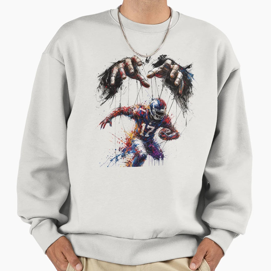 American Football Puppet Sweatshirt - Fun Novelty Design for Adults - T-Shirt, Sweatshirt, Hoodie