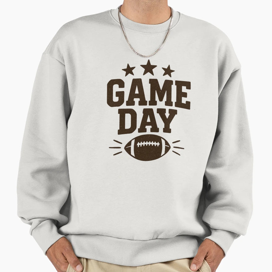 American Football Game Day Sweatshirt - Fun Novelty Design for Adults - T-Shirt, Sweatshirt, Hoodie