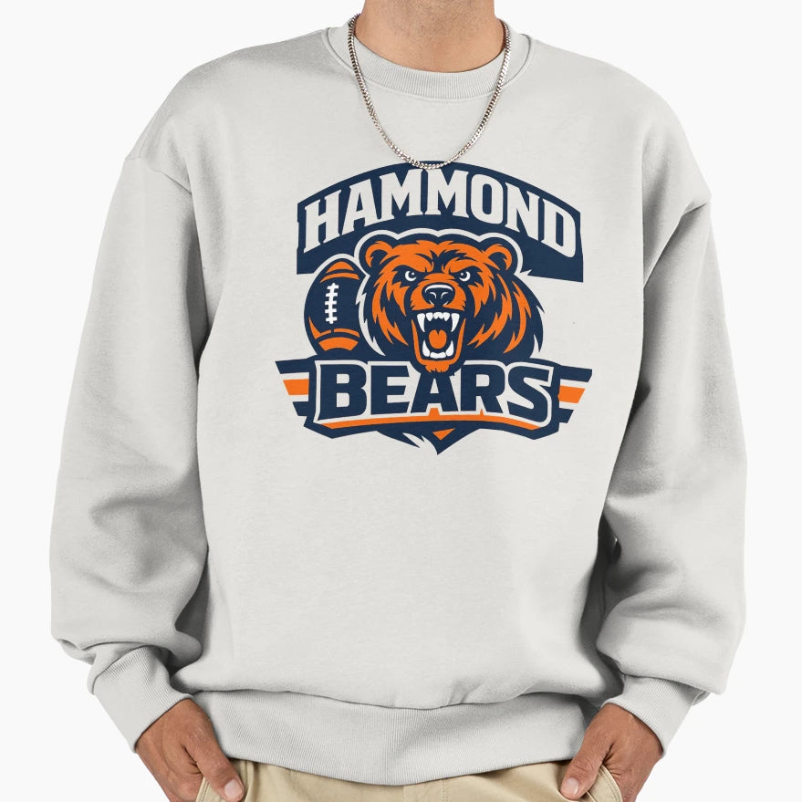 Hammond Bears Logo Sweatshirt - Aesthetic Graphic Men Women - T-Shirt, Sweatshirt, Hoodie