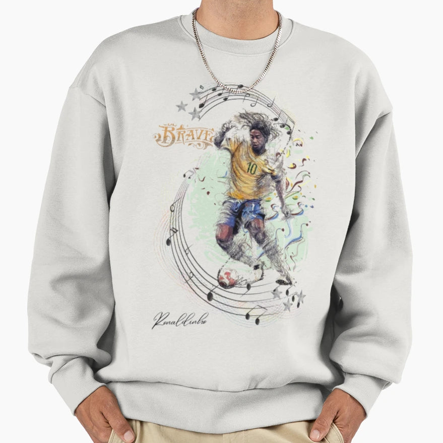 Ronaldinho Sweatshirt - Trendy Graphic Men Women - T-Shirt, Sweatshirt, Hoodie