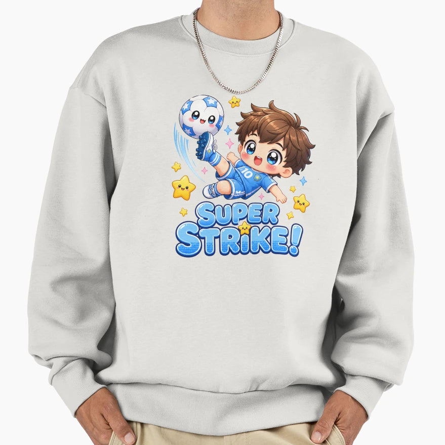 Kawaii Soccer Super Strike Anime Sweatshirt - Unique Graphic Men Women - T-Shirt, Sweatshirt, Hoodie