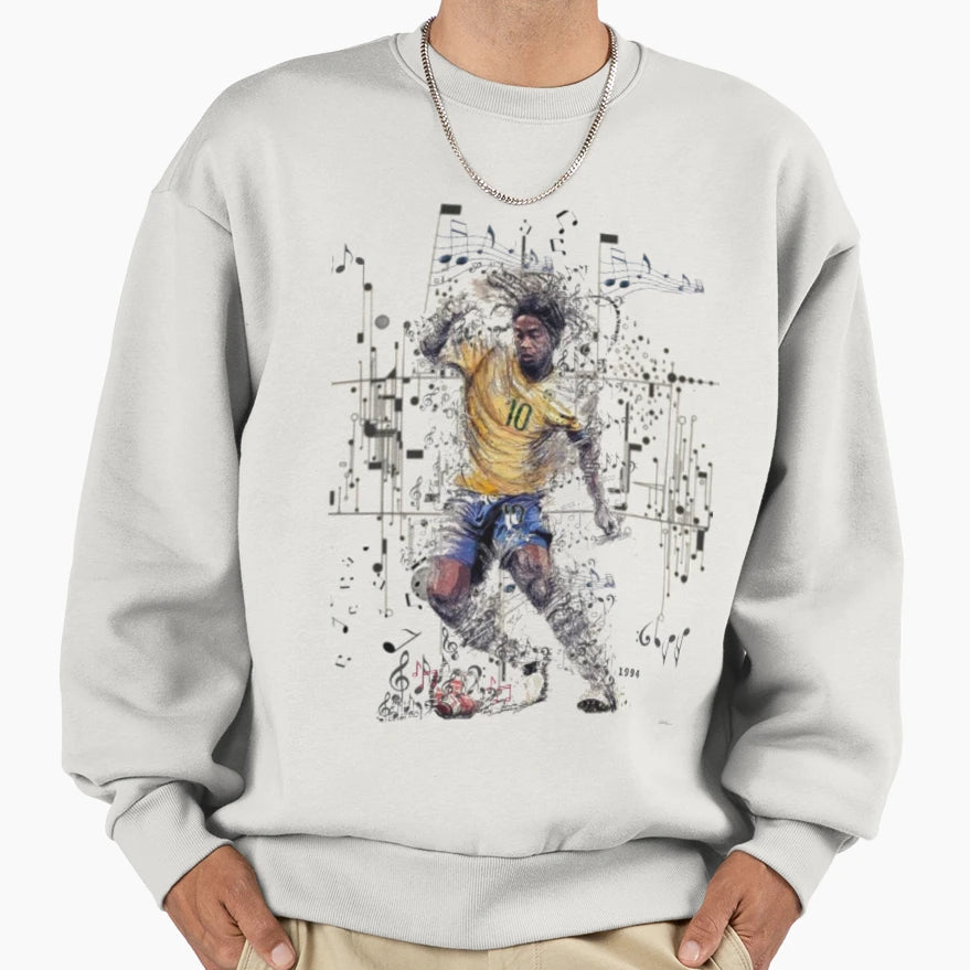 Football Playmaker Ronaldinho Sweatshirt - Graphic Print Unisex - T-Shirt, Sweatshirt, Hoodie