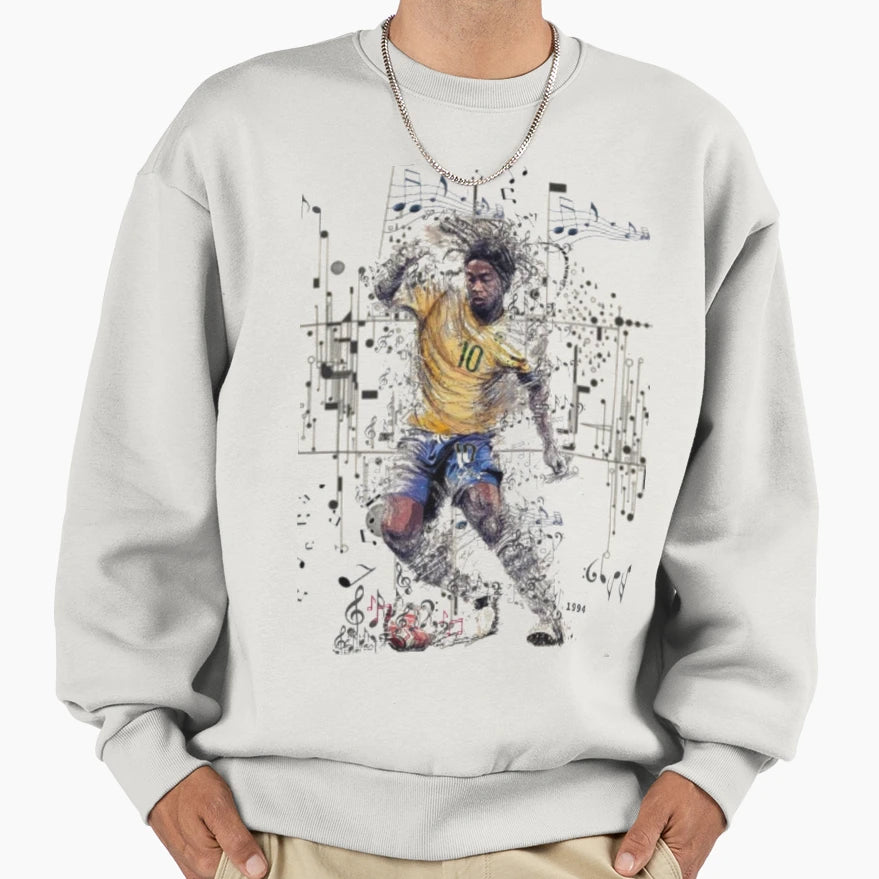 Football Ronaldinho Play Maker Sweatshirt - Custom Art Print Unisex - T-Shirt, Sweatshirt, Hoodie