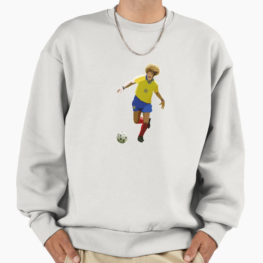 Colombian Legend Carlos Valderrama Sweatshirt - Graphic Print Men Women - T-Shirt, Sweatshirt, Hoodie