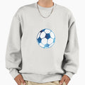 Blue Soccer Ball Sweatshirt - Minimalist Print for Adults - T-Shirt, Sweatshirt, Hoodie