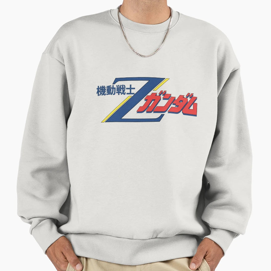 Gundam Zeta Title Logo Jp Sweatshirt - Aesthetic Graphic Men Women - T-Shirt, Sweatshirt, Hoodie