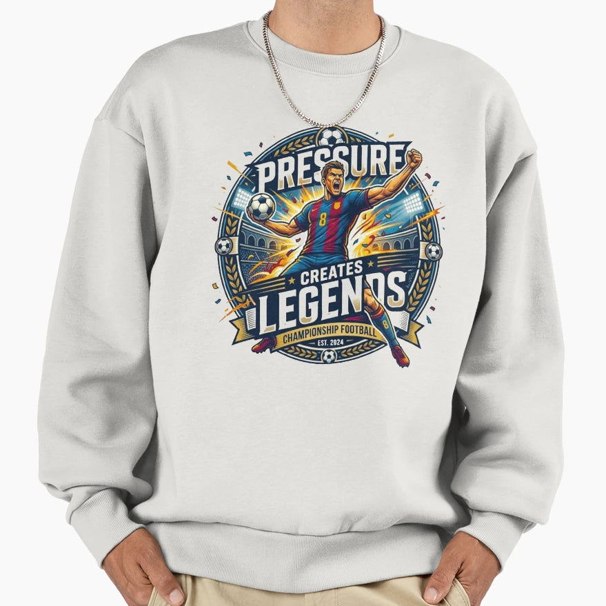 Pressure Creates Legends World Cup Sweatshirt - Custom Art Print Unisex - T-Shirt, Sweatshirt, Hoodie