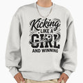 Kicking Like Sweatshirt - Minimalist Print Unisex - T-Shirt, Sweatshirt, Hoodie
